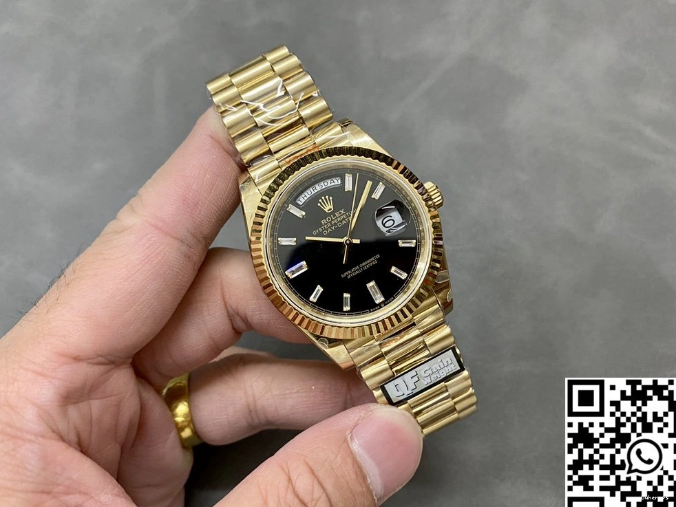 Steel Diamond Date Factory M228238-0059 Dial v5 Hourmarker QF Black Rolex Day Tungsten 0320